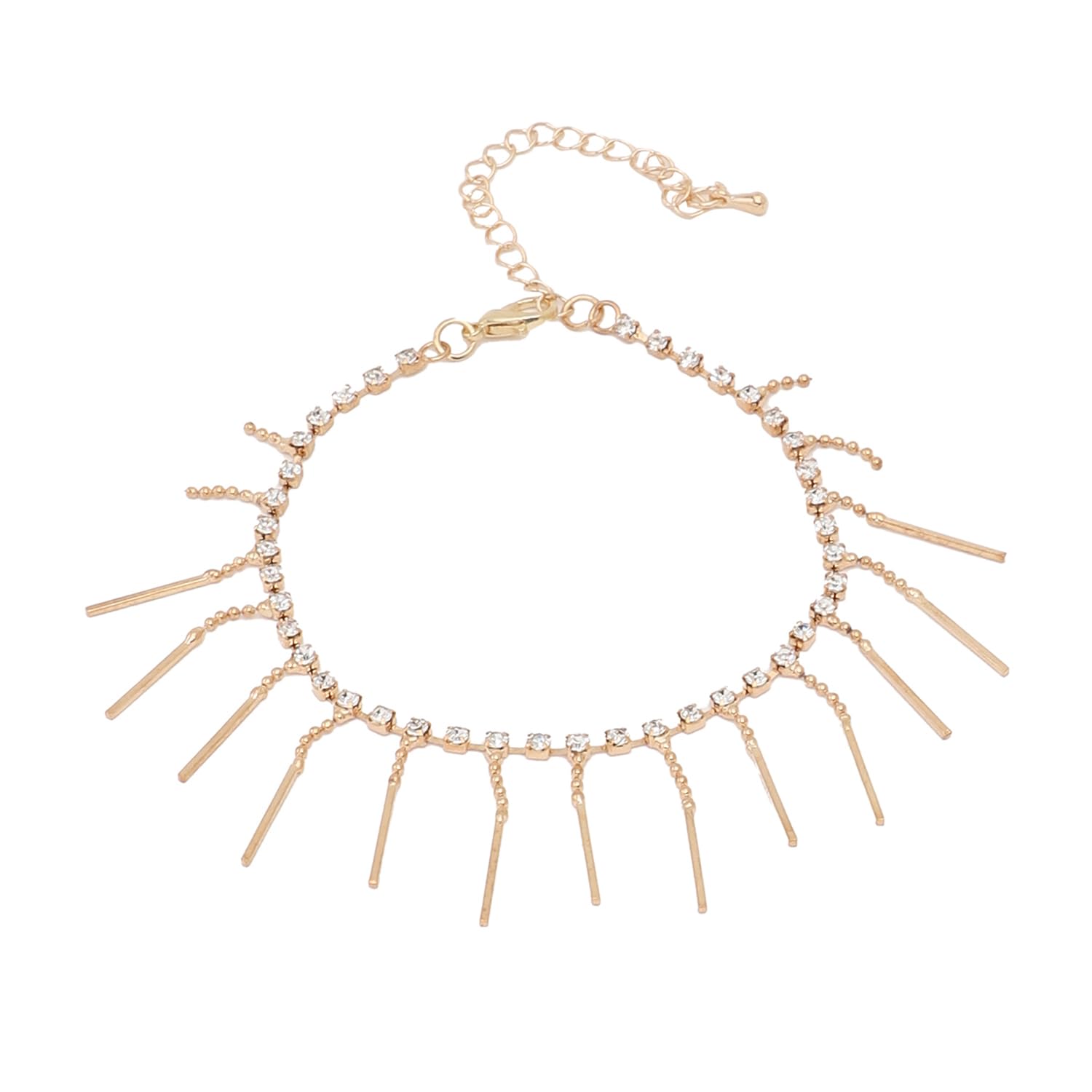 SOHI Gold Plated Contemporary Bracelet for Women and Girls | Minimal | hand accessories| adjustable bracelets | Handcuff, Kada, Bracelet |Indo-western jewellery for girls (7825) (B0C9HK1W54) Amazon Price History, Amazon Price Tracker