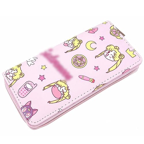 Sailor Moon Monedero, Sailor Moon Monederos Para Mujer, Cartera de Piel Sintética Para, Cartera de Teléfono de Gran...