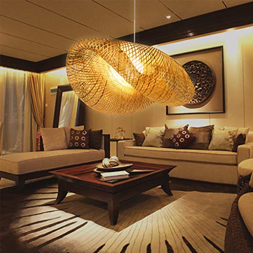 Suspension E27 bambou pour sublimer une chambre ou un salon rétro - 5