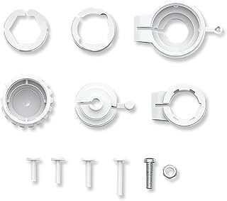 6 Stück Thermostat Adapter, Kunststoff, Wasserheizungsventil Heizungsthermostat, für Heizungsventile RA, RAV, RAVL