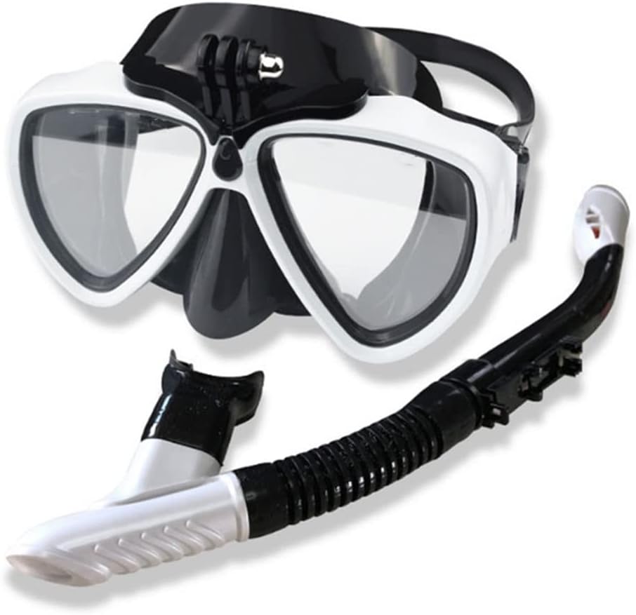 Snorkel Mask, Snorkeling Gear for Adults, Anti-Fog Snorkel Set, Anti-Leak Snorkel Snorkeling Gear, Diving Mask and Snorkel for Women Men Youth