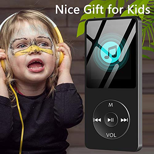 MP3 Player, MP3 Music Player,Build-in Speaker, Portable HiFi Music Player for Kids, with 1.8" Screen, Expandable up to 128GB, Ultra Slim Mp4 Mp3 Audio Players with FM Radio,Voice Recorder, Video