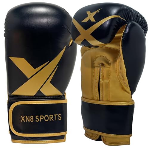 Gants de boxe en cuir synthétique Xn8 pour kickboxing et MMA