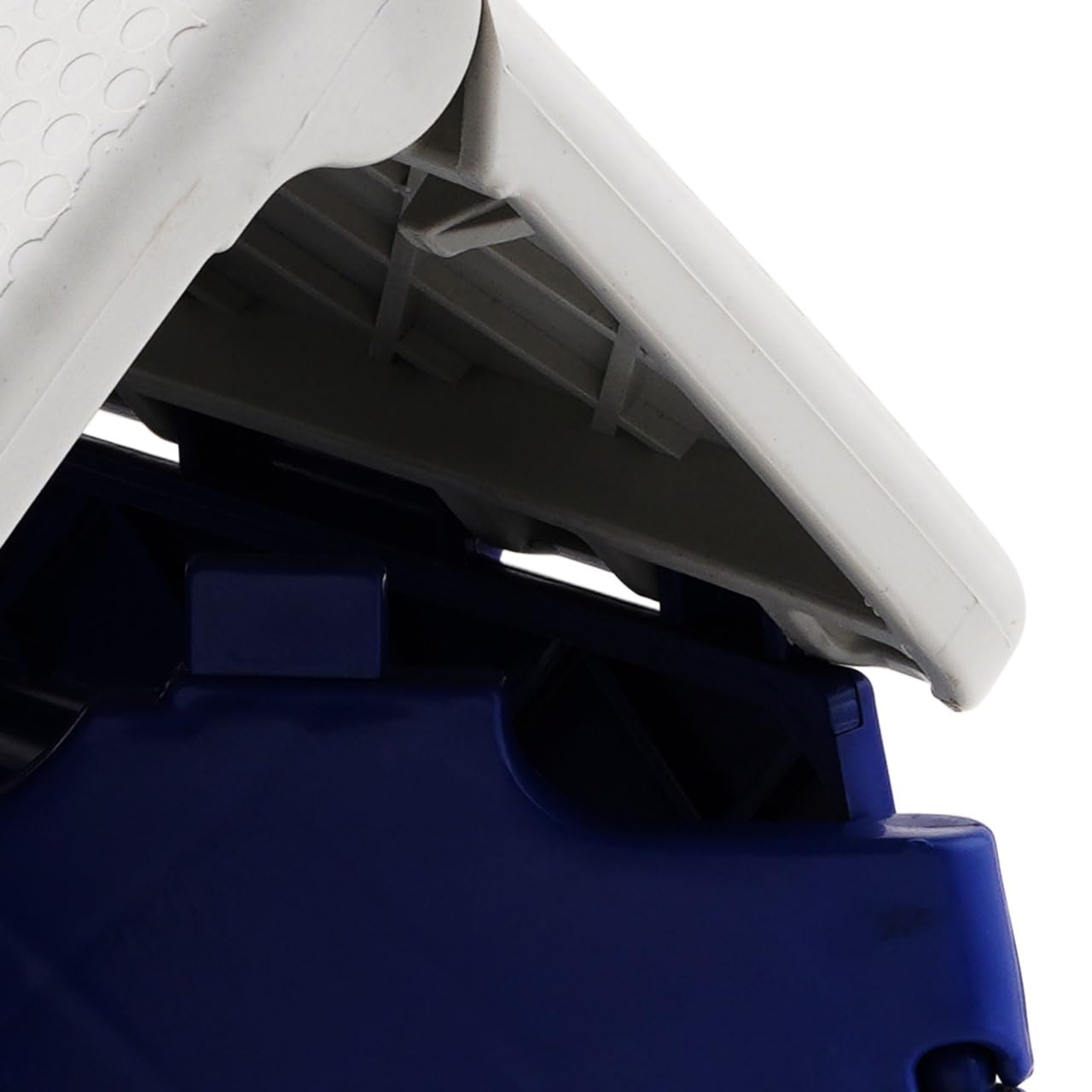 COOKVITA Folding Stool β Compact, Portable Step Stool for Kids & Adults, Lightweight Plastic Design, Slip-Resistant, Ideal for Kitchen, Bathroom, Camping & Travel (Blue & White, 7 Inch) 3