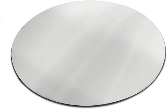 SPEEDYORDERS Round Acrylic Mirror Sheet Circle Mirror 15 inches Diameter, 1/8" Thick Shatterproof Round Mirror Silver Finish Ideal for Home, Wedding, Centerpiece, Table, Decoration
