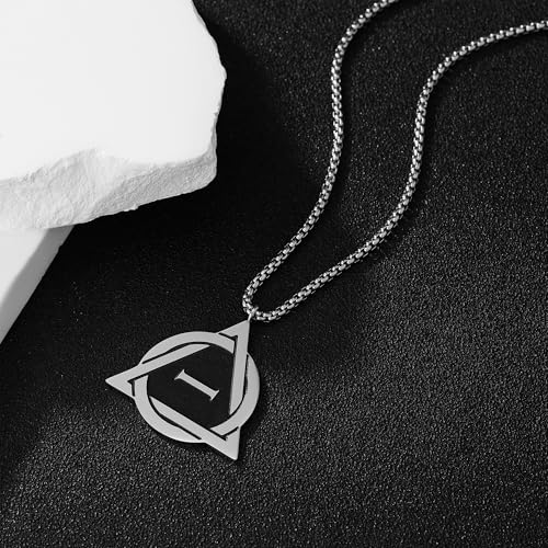 Therian Necklace Silver Plated Stainless Steel Therian Pride Symbol Necklace Therian Pendant for Men Gift4