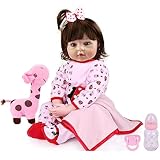 CHAREX Reborn Baby Dolls Toddler Girls - 22 Inch Lifelike Baby Doll Look Real Realistic Newborn Baby Gift Toys for Kids Age 3+