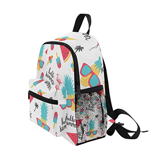 Mochila My Daily Kids Hello Summer Flamingo Watermelon Nursery Bags para crianças na pré-escola
