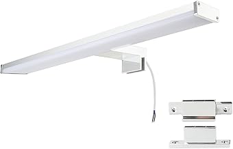 Alpinaluz LED Wall Light for Bathroom Mirror 40 cm – Neutral White Light 4000 K – IP44 – Aluminium Housing and Chrome Polycarbonate Bracket – Wall or Furniture Mounting (40 cm 10 W)