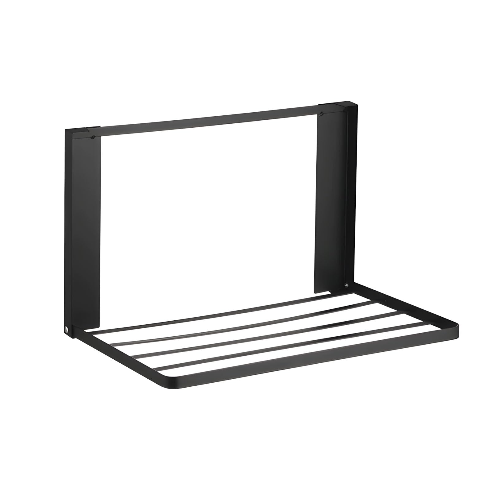 Not Install Foldable Towel Rack Easy Setups Space Saving Strong Iron Rusts Resistant Component Stand for Small Bathrooms Rustproof