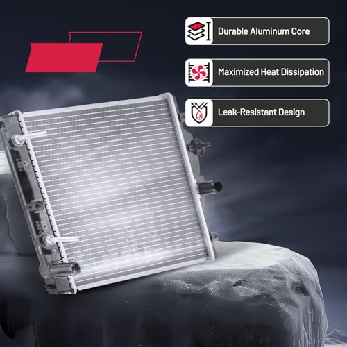 Image of BDFHYK 1290 Aluminum Radiator for Acura EL 1997-2000,for Honda Civic 1992-2000,for Honda Civic del Sol 1993-1997,CU1290 DPI1290, 26mm Core,Replacement,OE 19010P07014 19010P07024 HO3010125 HO3010123