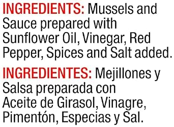 Vigo Premium Imported Canned Seafood, Mussels in Marinade Sauce, Specialty Flavored, Perfect for Recipes and Dishes (Mussels in Marinade Sauce, 4 Ounce (Pack of 10))