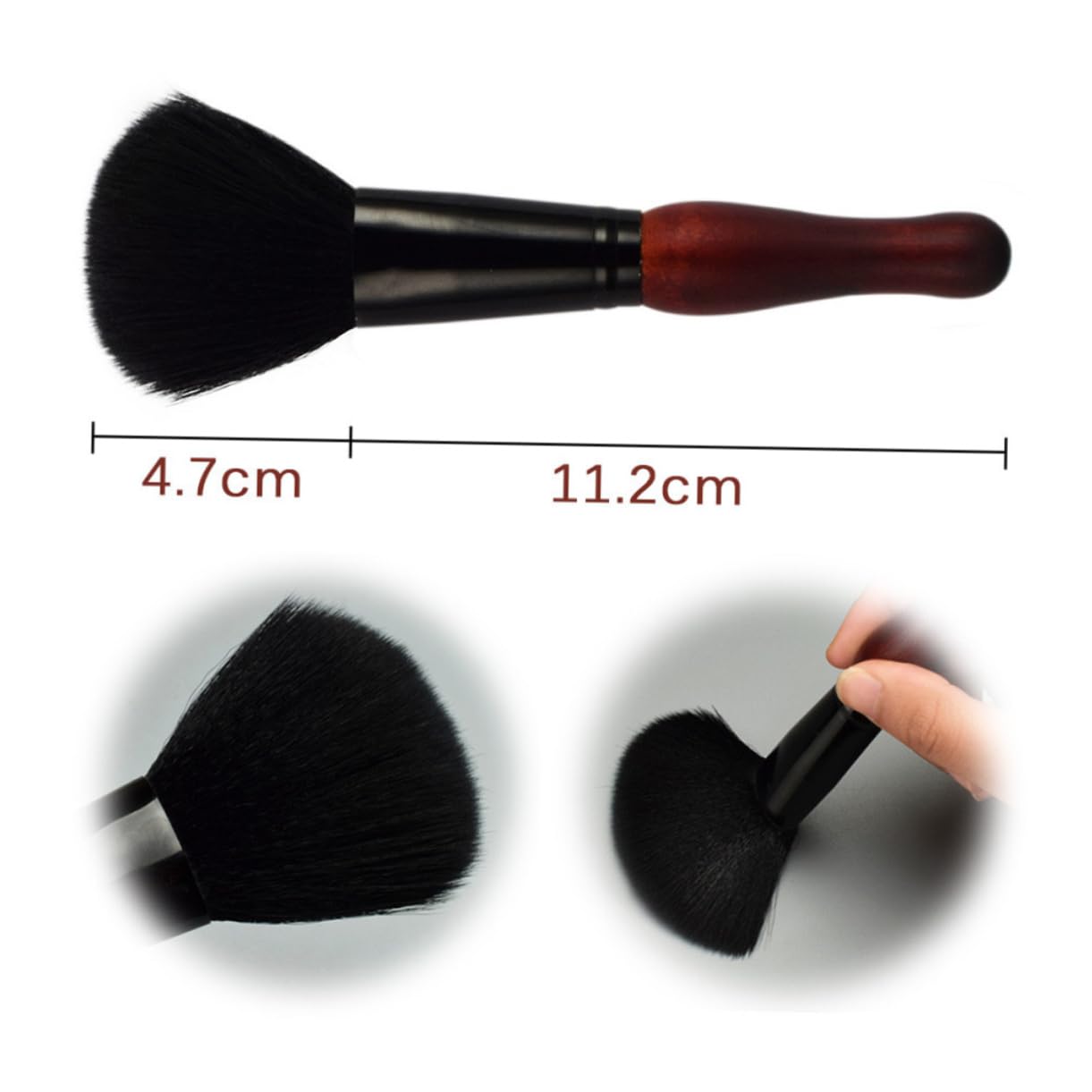 FRCOLOR Cosmetic Tools for Women Blush Brush for Cheeks Makeup Blush Brush Nylon Fiber Professional Powder Brush