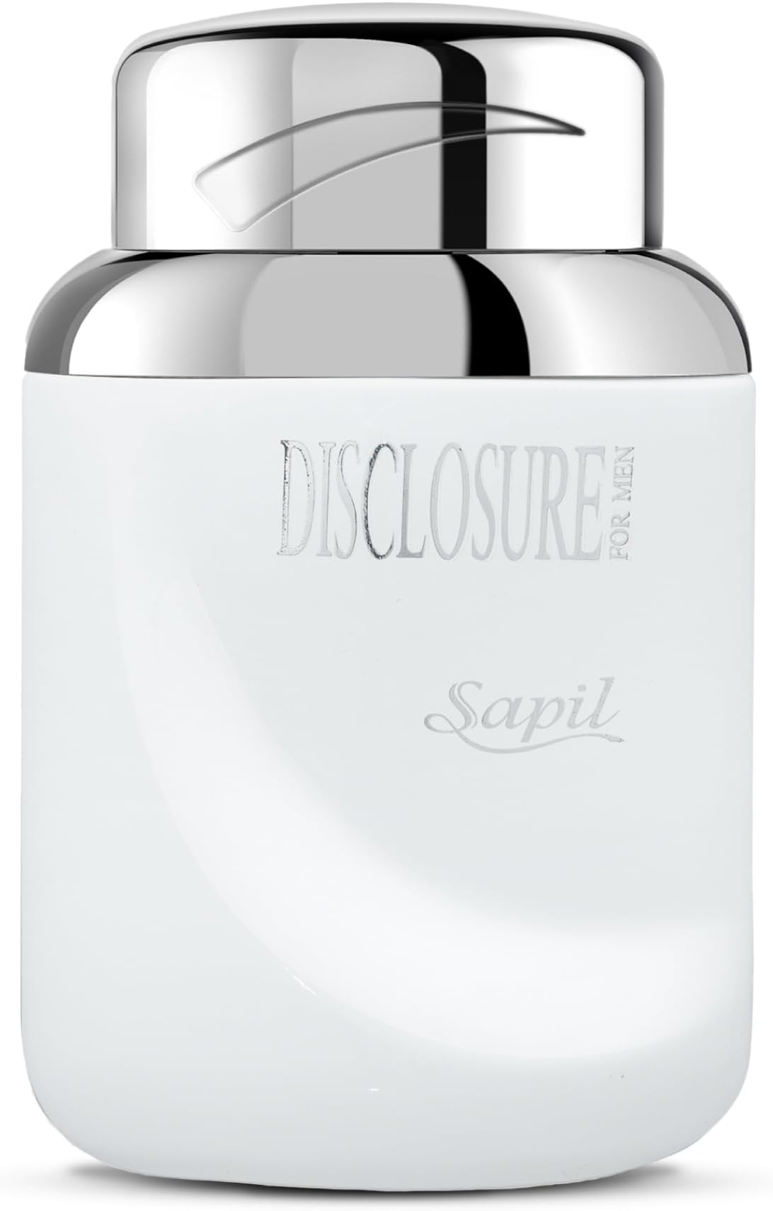 Sapil Disclosure White for Men Eau De Toilette 100ml, Affordable Luxury Perfume, Woody Aromatic Fragrance with Grapefruit, Cardamom, Rosemary Top Notes, Bold Blend Perfumes for Men