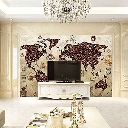 Papier Peint Trompe L'oeil Café 200x140 Affiche Murale Poster 3D - 4
