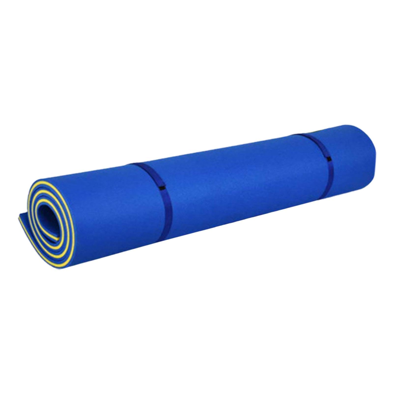 Schwimmende Matte Wasser Floating Pad Pool Raft Mat XPE Material Leicht zu Reinigen Und Transportieren für Sommer Surfen Wasserpark Urlaub Freizeit, Blau Gelb Blau