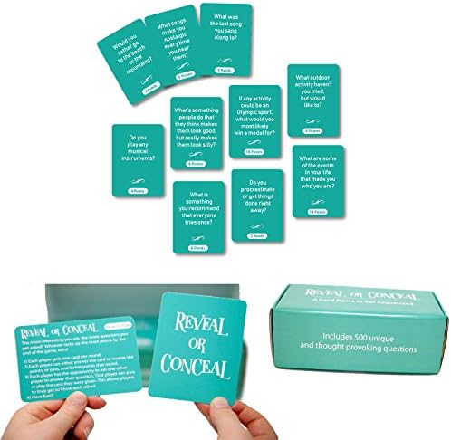 Reveal or Conceal The Game with 500 Questions to Get to Know Each Other
