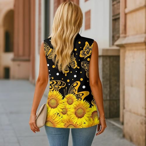 Women's Fashion Casual Blazers Open Front Sleeveless Suit One Button Lightweight Jackets Blazer S-5XL4