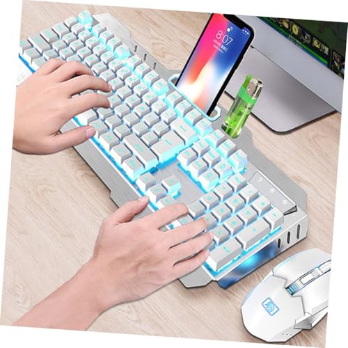 Teclado y ratón gaming inalámbricos de diseño mecánico cómodo para jugar sin cables 4