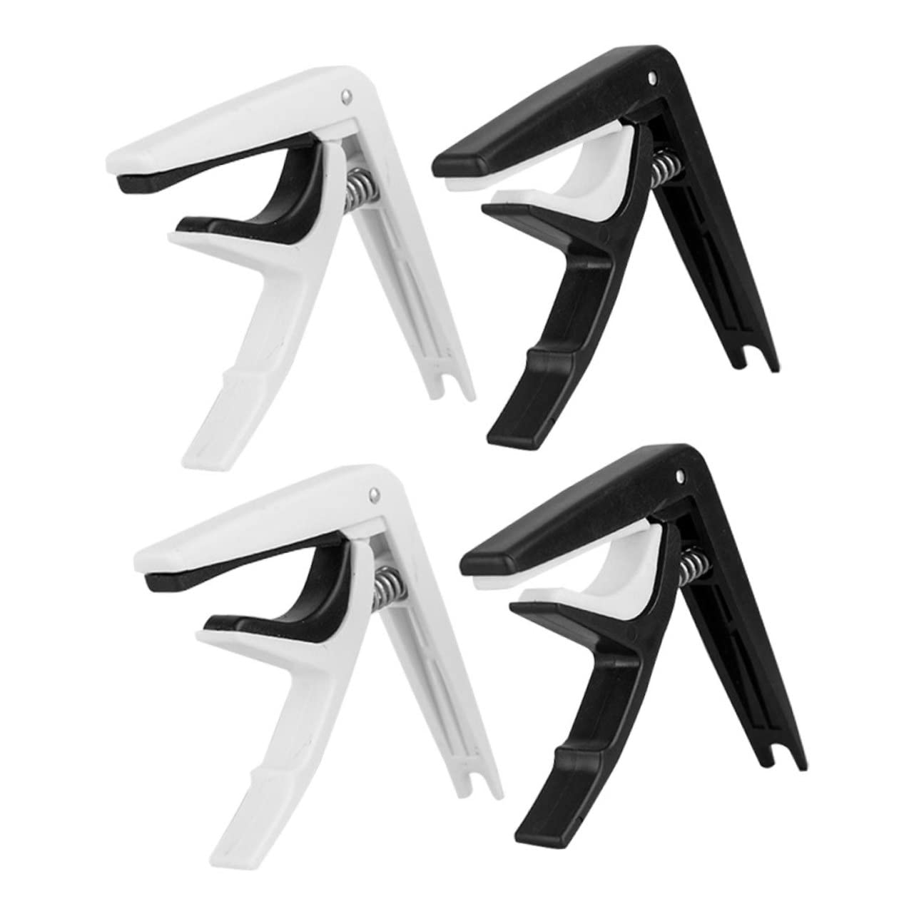 BESPORTBLE 4Pcs Simple Plastic Tuning Clips for Acoustic and Electric Guitars Useful Capo Guitar Supply for Musicians and Ukulele Players