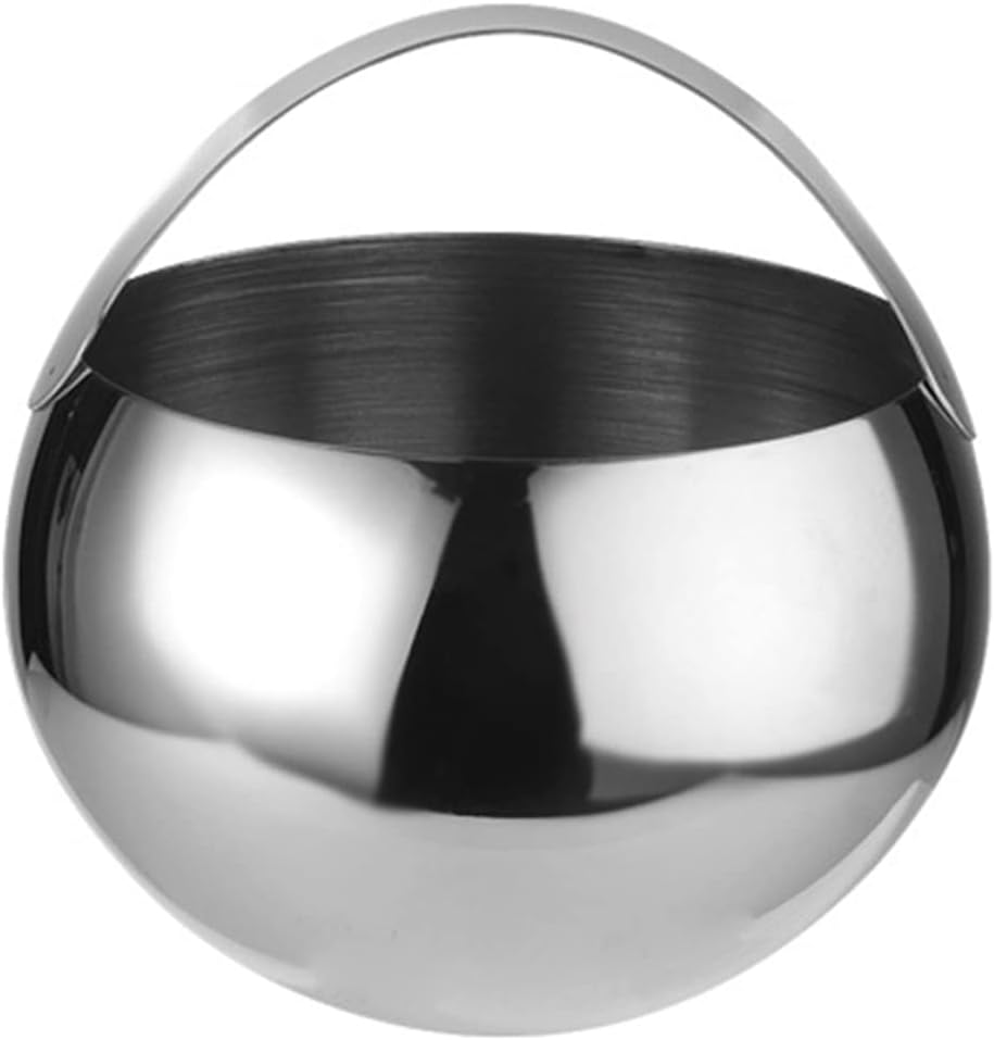 Ice Bucket Ice Bucket with Lid and Ice Tongs Ice Bucket for Home Bar 2L 3L Stainless Steel Double Wall Bar Ice Bucket Set