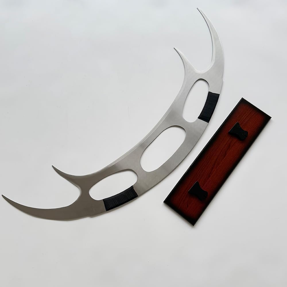 47.24inchs Metal Star Sword of Kahless Bat'Leth with Base,Klingon War Sword