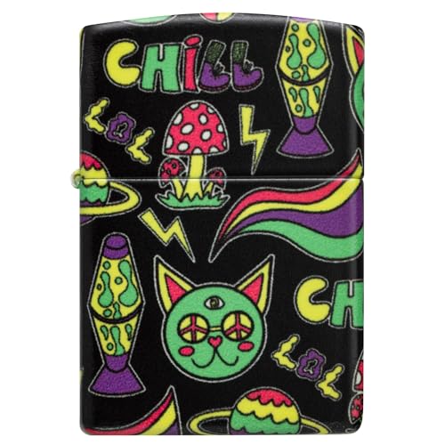 Encendedor Zippo con diseño Glowing Chill negro miniatura 2