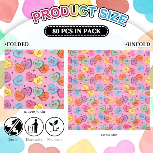 Serviettes jetables Saint-Valentin Whaline pour repas de fête facile - 2