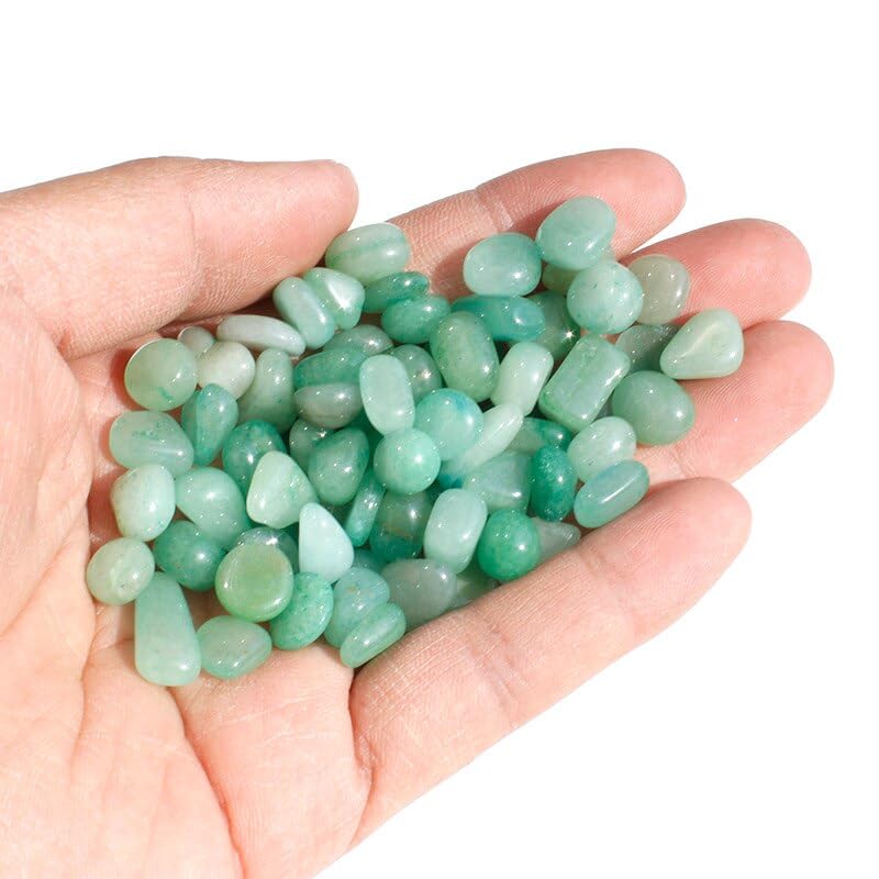 1 Kg Grava Piedra Cristal Verde Natural Pulida No.2 decoración de la habitación