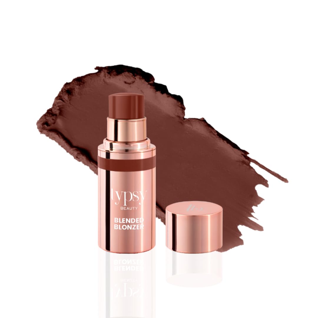 Typsy Beauty Blended Blonzer | 2,in,1 Blush + Bronzer, Toasted Teakwood | Buildable, Semi,Matte Finish | SkincareInfused with Jojoba Oil & Peptides | 7g | Vegan & Cruelty Free-picture-11