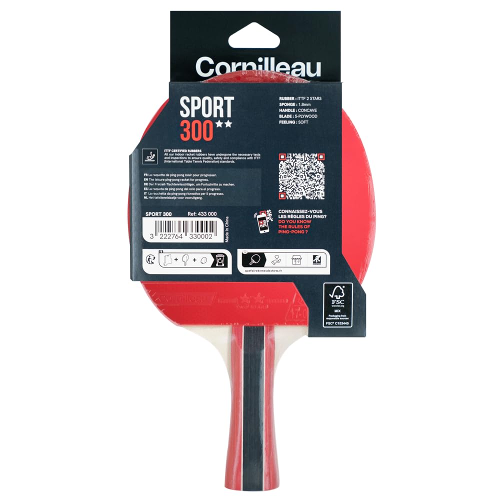 Cornilleau Sport 300 ITTF Onaylı Masa Tenisi Raketi