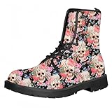 Style de botte de combat: bottes à lacets robustes avec une semelle de plateforme durable et des oeillets renforcés pour un ajustement sûr et une usure durable. Il a une largeur modérée, est confortable, léger, respirant, système de lacet traditionnel pour ajustement réglable, et construction robuste pour l'usure quotidienne, et est libre de se détendre.