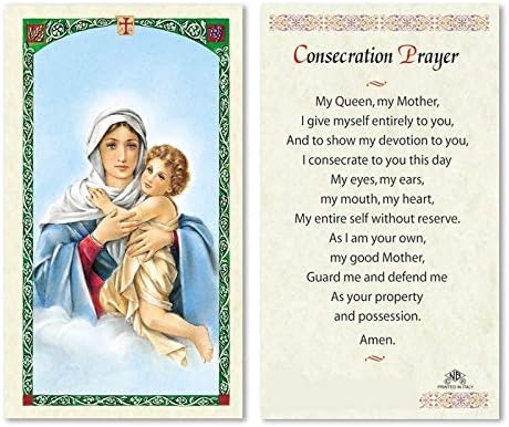 Miniatura 2 de Tarjeta de oración laminada de Nuestra Señora de Schoenstatt importada de Italia y bendecida por Su Santidad durante la misa