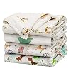 upsimples Baby Swaddle Blanket Unisex Swaddle Wrap Soft Silky Bamboo Muslin Swaddle Blankets Neutral Receiving Blanket…