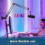 MV7 Wall Mount Boom Arm Stand with Mic Cover Foam and Table Mount Clamp, Microphone Stands and Holders Compatible with Shure MV7 by YOUSHARES - Image 3