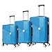 FLYMAX 29" Large Suitcases on 4 Wheels Lightweight Hard Shell Luggage Durable Check in Hold Luggage Built-in 3 Digit Combination Royal Blue 106L