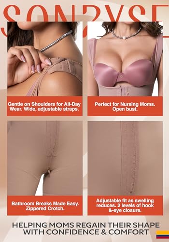 Image of Sonryse Tummy Tuck Compression Garment for Women Fajas Colombianas Reductoras y Moldeadoras Stage 2 Faja