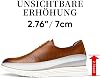 CHAMARIPA Mens Invisible Height Raise Casual Mesh Trainers Trainers 2 Inch Height Black H91C103D131D