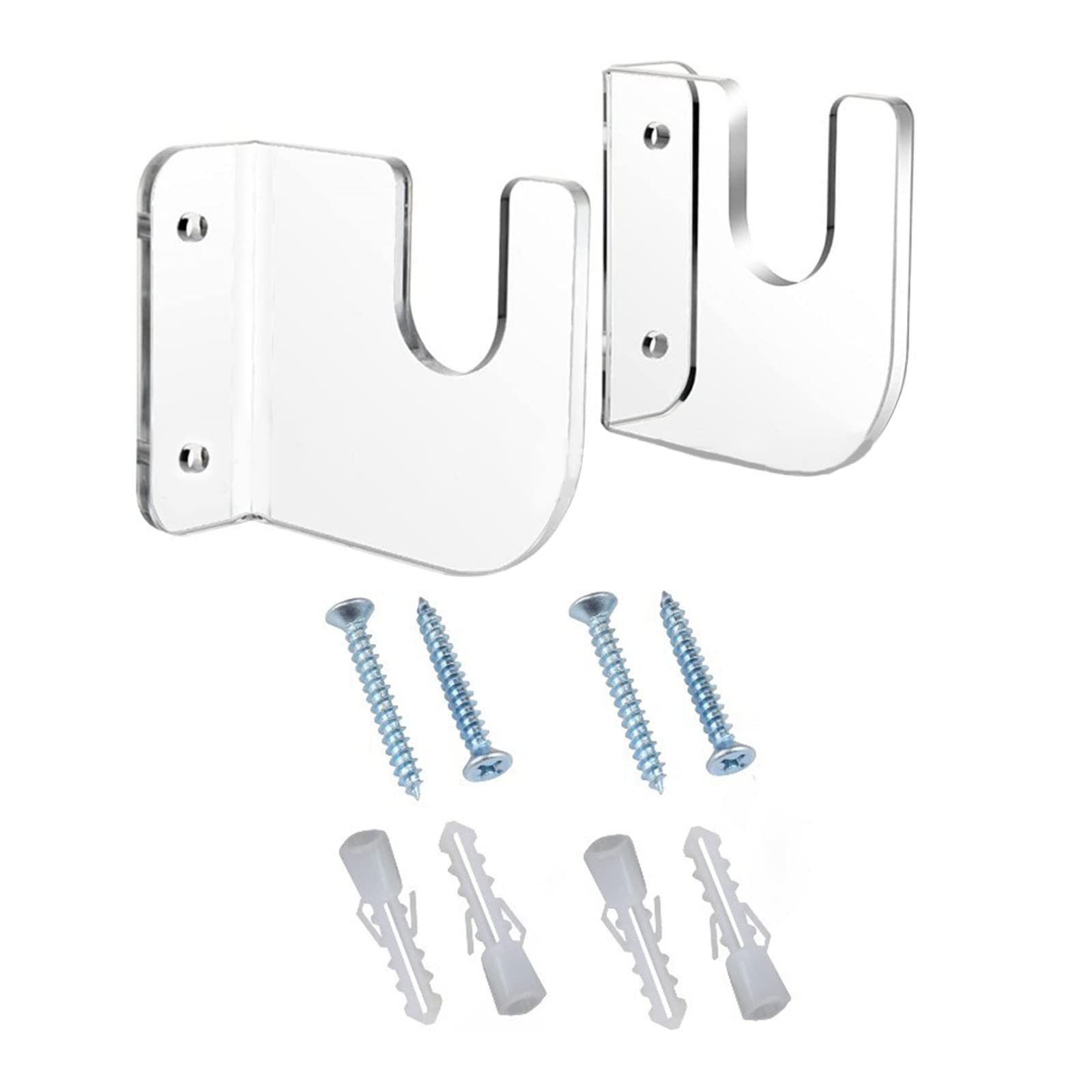 Wall Mount Skateboard Hanger Horizontal Skateboard Deck Display Rack Skateboard Hooks Hanger for Skateboard Deck Storage Transparent Skate