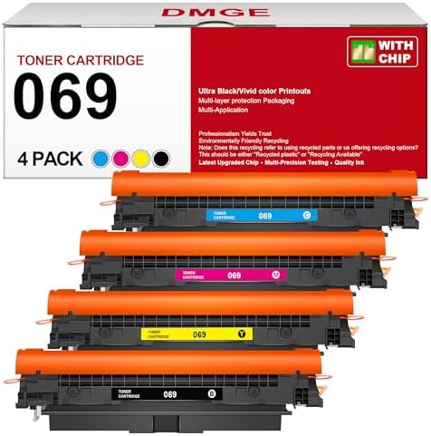 069 Color Code 069 Compatible Toner Cartridge Replacement for Canon 069 069H for Color ...