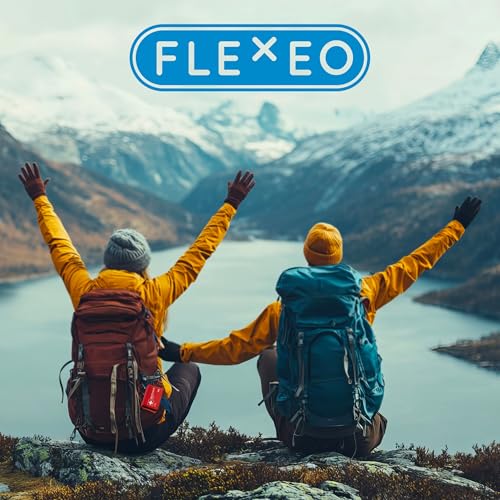 FLEXEO Erste-Hilfe-Set 'Mini' | kompakte und leichte Tasche für Outdoor, Fahrrad, Wandern und Reisen | kleines First Aid Kit für Unterwegs und Kinder