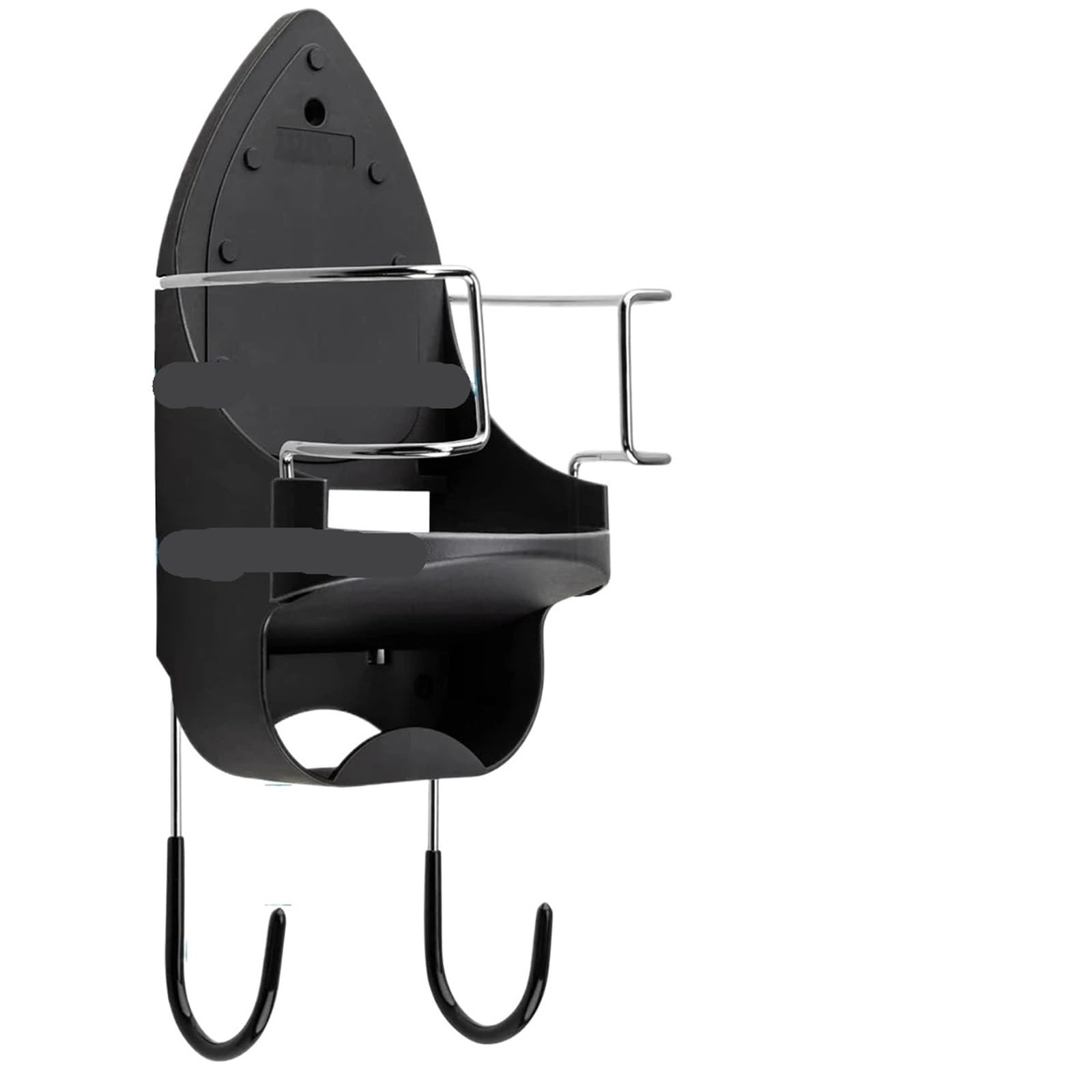 ENWWCH Ironing Board Holder Hanger Cupboard Door Wall Mount Storage Hotel Rack Bathroom Accessories For Bathroom(Black)