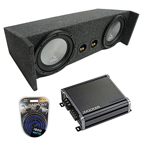 Harmony Audio Compatible with 1987-2006 Jeep Wrangler YJ TJ Bundle A102 Dual 10