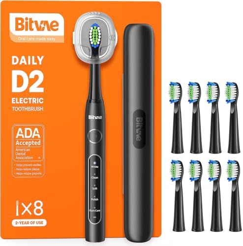Bitvae ADA Accepted Electric Toothbrush, 60-Day Battery Travel Toothbrush