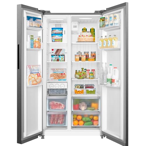 Geladeira Side by Side 511L Inverter Cor Inox Conectada Midea MD-RS710FGD462-220v