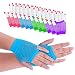 Fingerless Fishnet Neon Gloves for Parties, Costumes (12pk) by Super Z Outlet