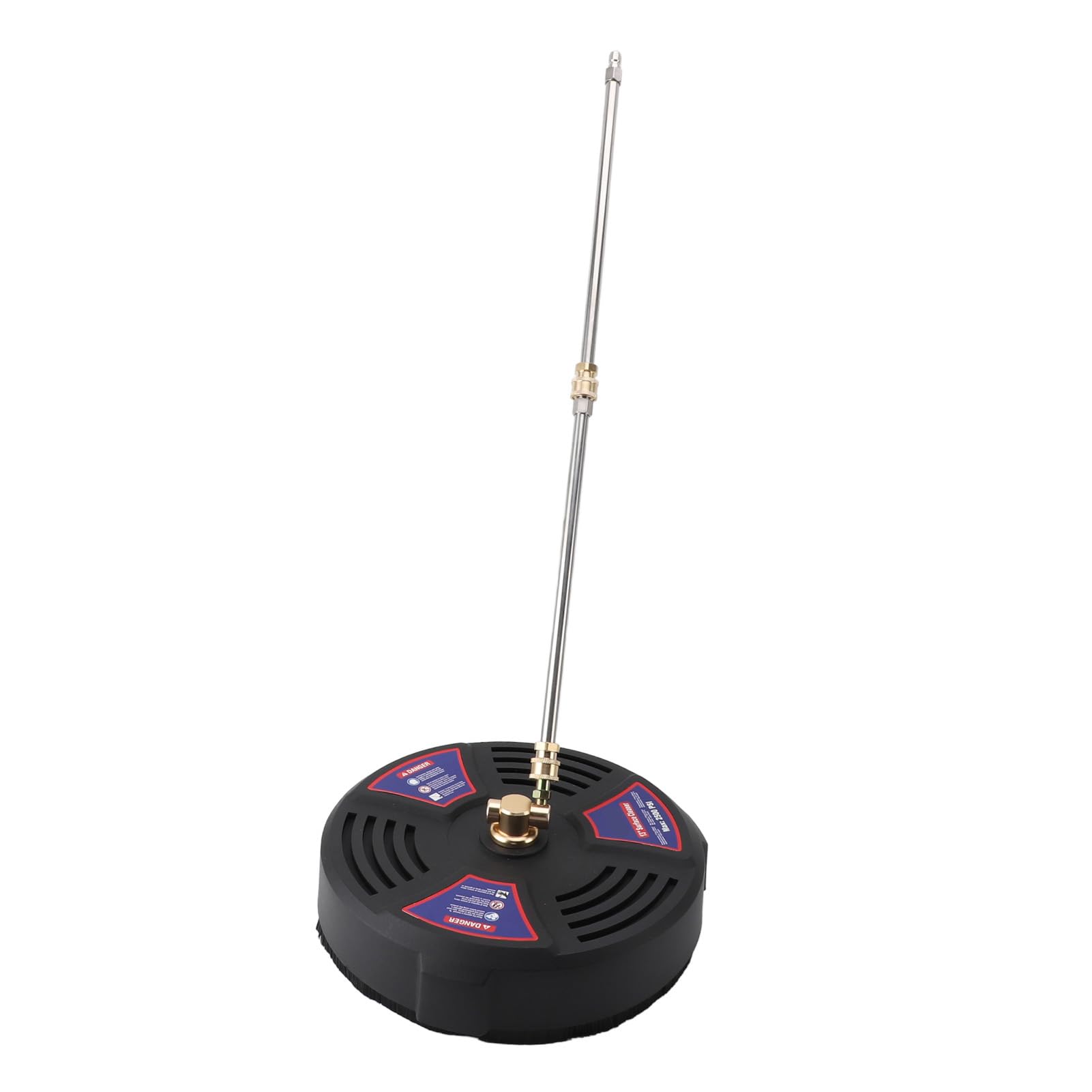 SIXRUN Limpiador de Superficies Profesional para Hidrolimpiadora, 33 cm, 2500 PSI, ABS y Acero Inoxidable, con 2 Varillas de Extensión, Conexión Rápida 1/4 Pulgada