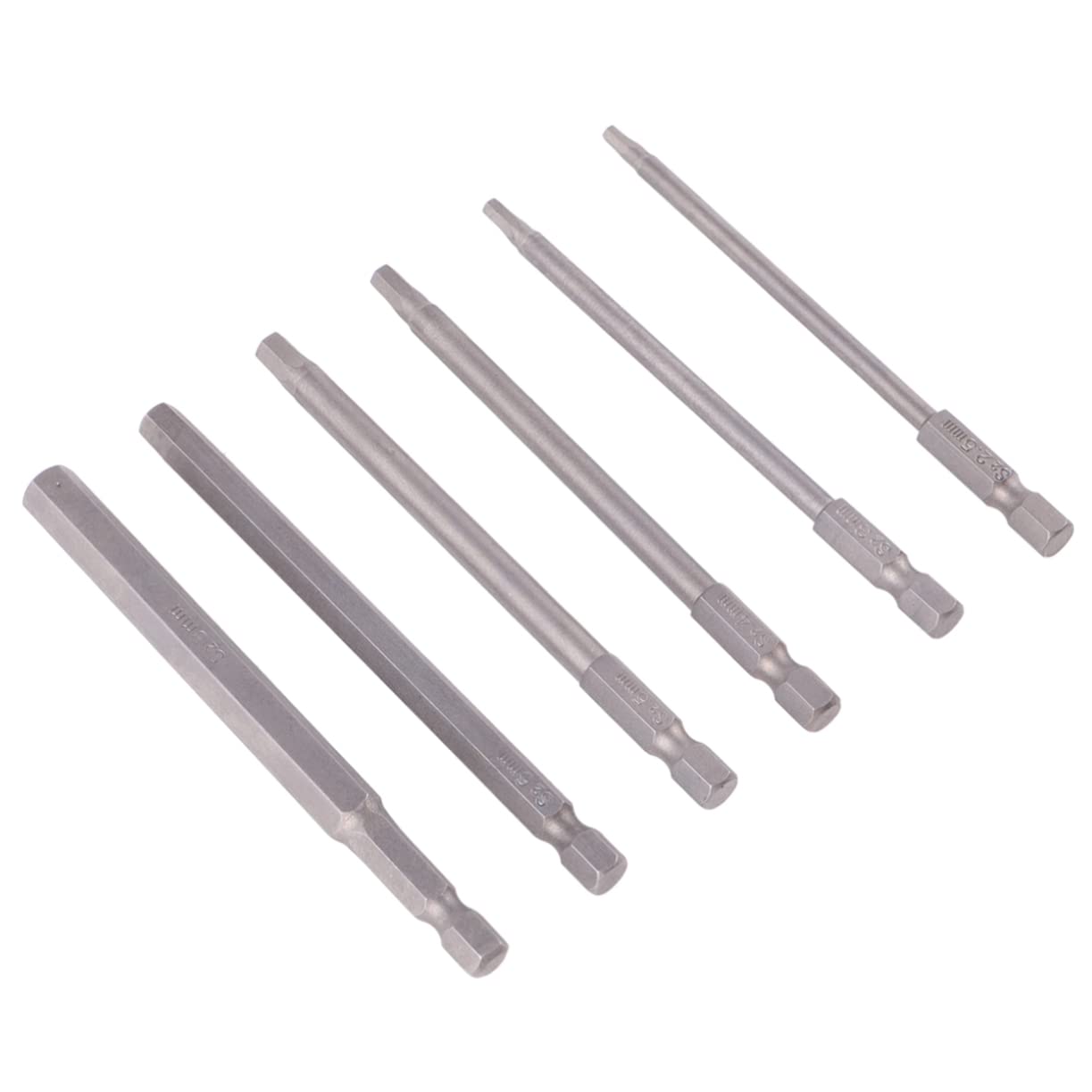 SHINEOFI 3 Set Punta Esagonale Cacciavite Spogliato Estrattore A Vite Magnetico Estrattore Di Bulloni Rotti Argento 6 Pezzi * 3