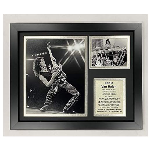 Eddie Van Halen | 12"" x15 Framed Photo Collage | Legends Never Die, Inc.| Solo (16661U)