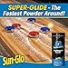 Sun-Glo Speed #1 Super Glide Shuffleboard Powder – Fastest Wax for Long & Pro Tables – Silicone Bead Shuffleboard Sand – Smooth Glide, Tournament & Game Ready – 16 oz (2 Pack)